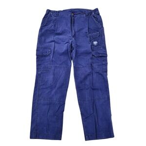 Bocomal FR Flame Resistant Cargo Work Pants Men's 38x30 Navy CAT 2 NFPA 2112